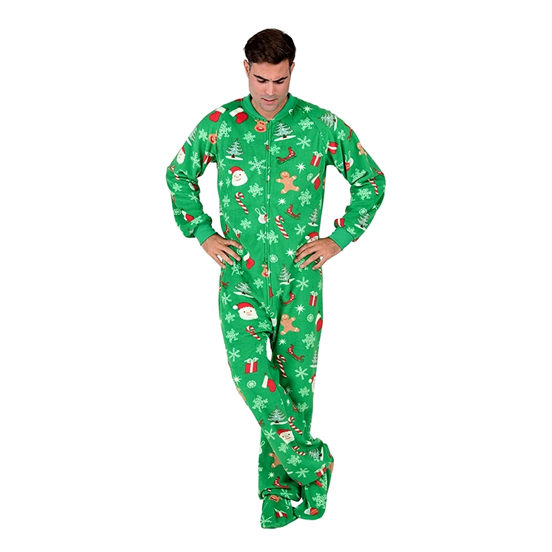 Footed Christmas Adult Pajamas Funny Outfits