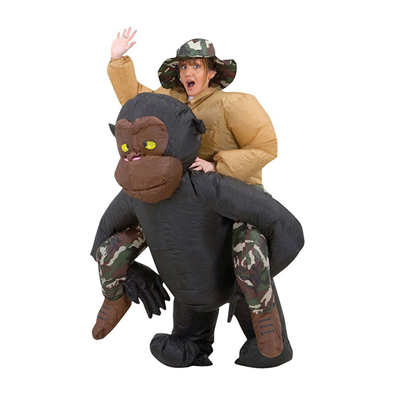 Inflatable Riding Gorilla Costume