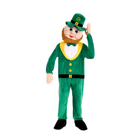 Plush Leprechaun Mascot Costume